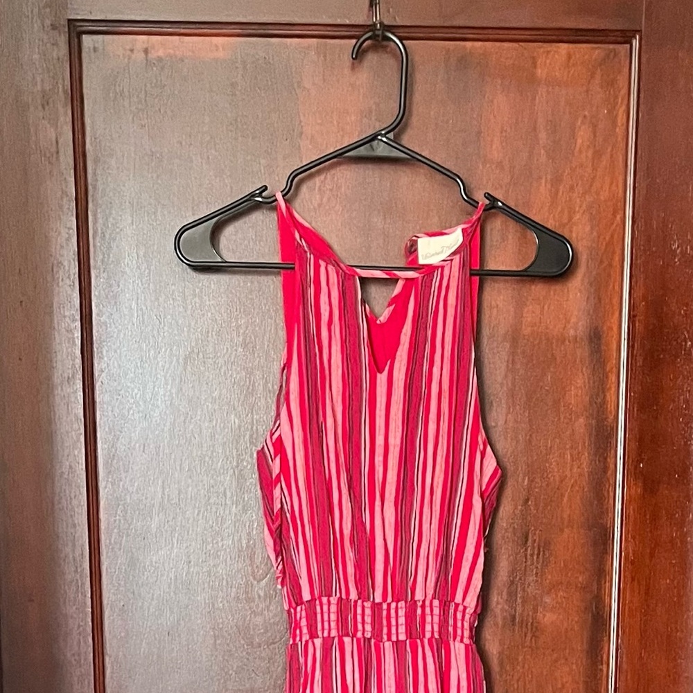 Universal Thread Vibrant Red Striped Maxi Dress